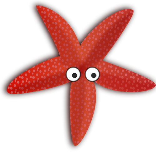 Cartoon sea star