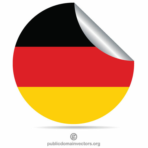 Немецкий флаг пилинг наклейка
