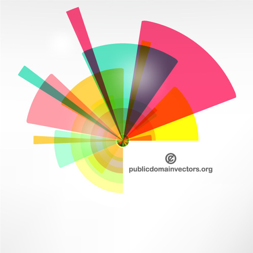 Element graficzny kolorowy abstrakcyjne kształty