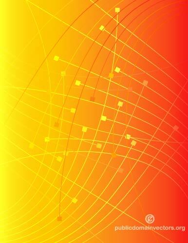 Orange background with abstract lines