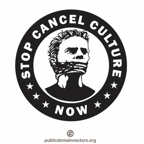 Stop cancel culture now sticker