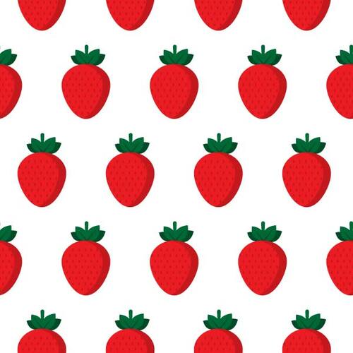 Strawberry pattern vector