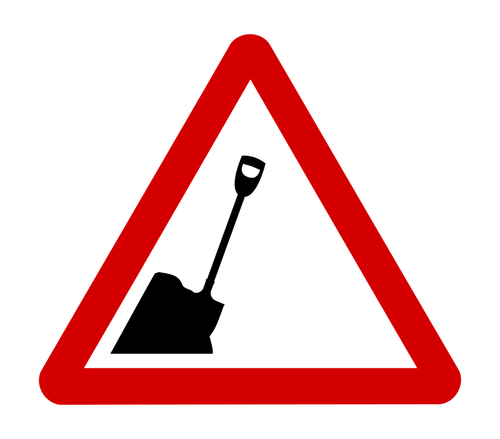 Men on strike symbol