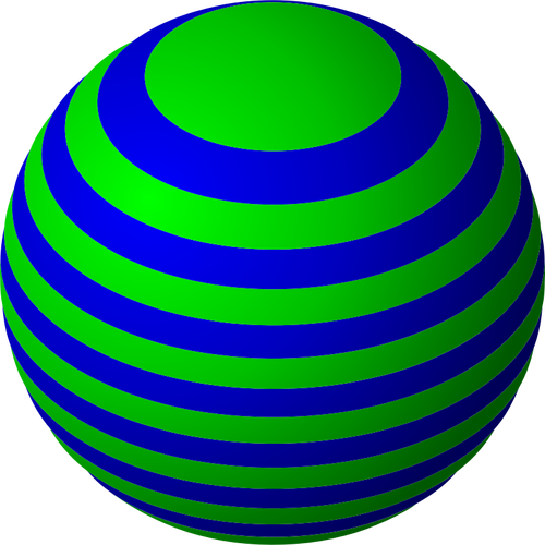 Striped ball