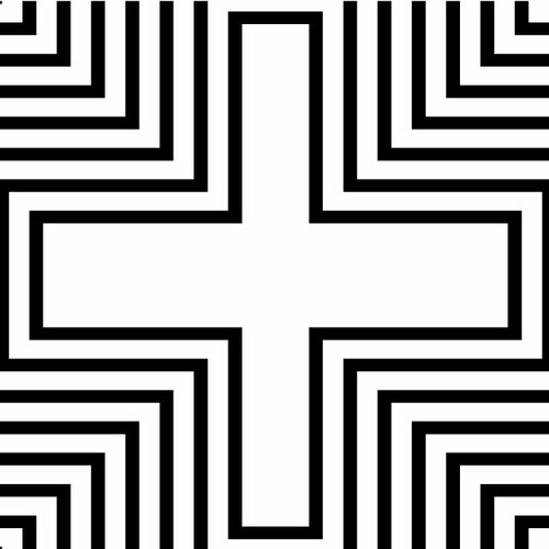 Křížový geometrický vzor