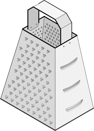 Vector drawing of cheese grater