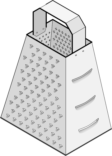 チーズおろし器のベクトル描画