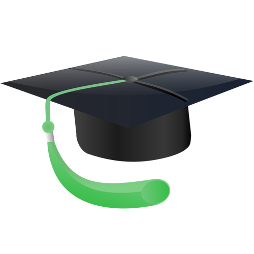 Graduate student hat vector image