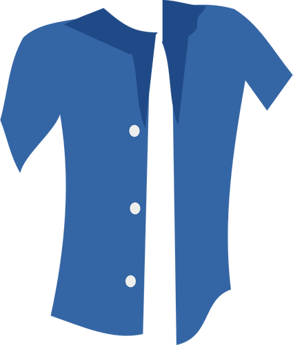 Векторное изображение расстегнутую летние рубашки