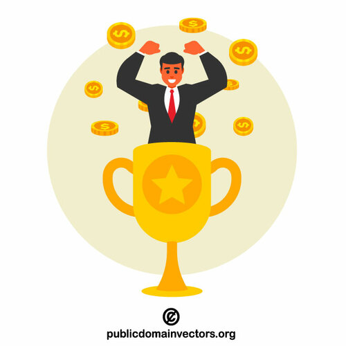 Successful businessman vector