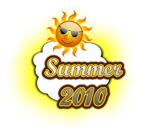 Sommeren 2010 logoen vektor image