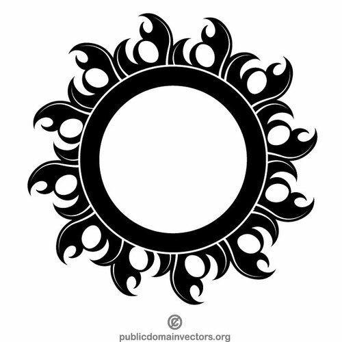 Tribal Sun Public Domain Vectors