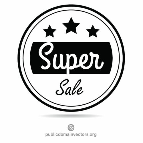 Super sale monochrome sticker