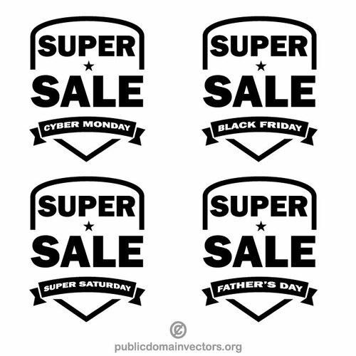 Super sale banners