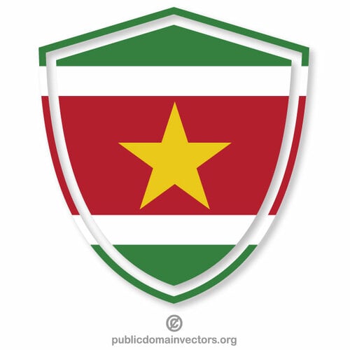 Crête de drapeau de Suriname