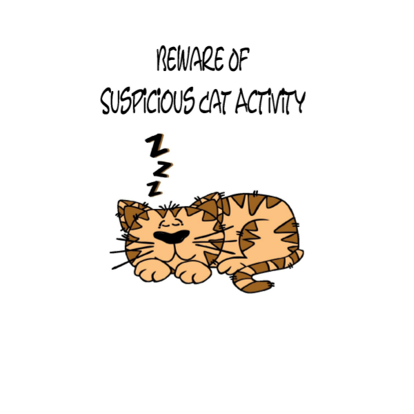 Cat sleeping vector