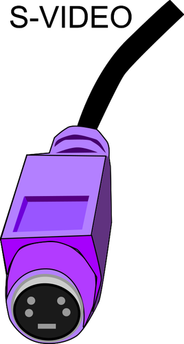 Purple video connector