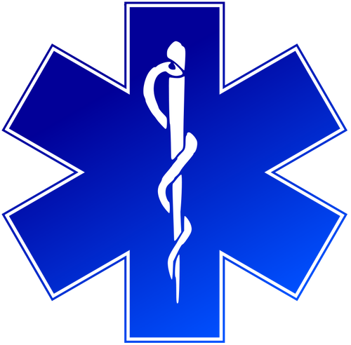 בתמונה וקטורית של שירות רפואי חירום