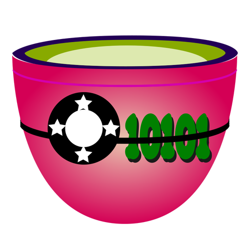 Vektorové ilustrace odstínů růžové Cup