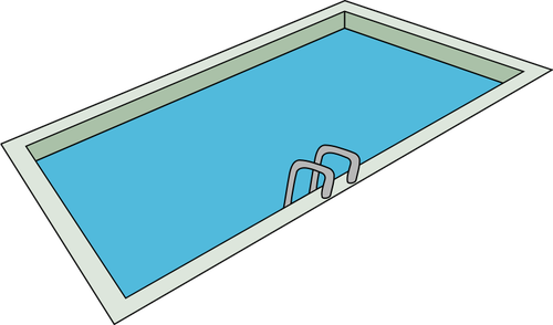 Swimming pool vector drawing