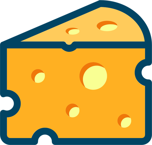 Imagen vectorial de queso suizo