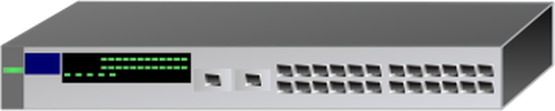 26-портовый коммутатор HP векторное изображение