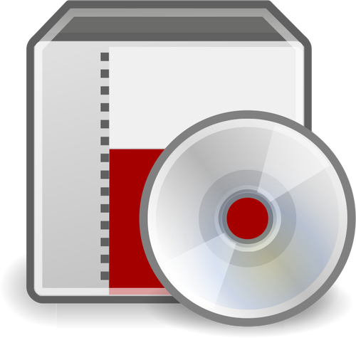 Vektor grafis dari sistem ikon Penginstal disc