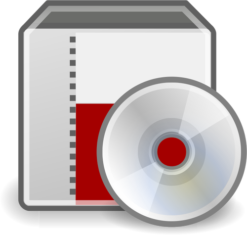 Vector graphics of system installer disc icon