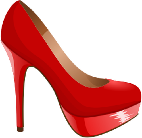 صورة متجه الأحذية الحمراء