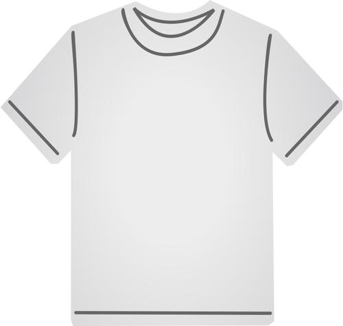 Gráficos vectoriales de camiseta blanca