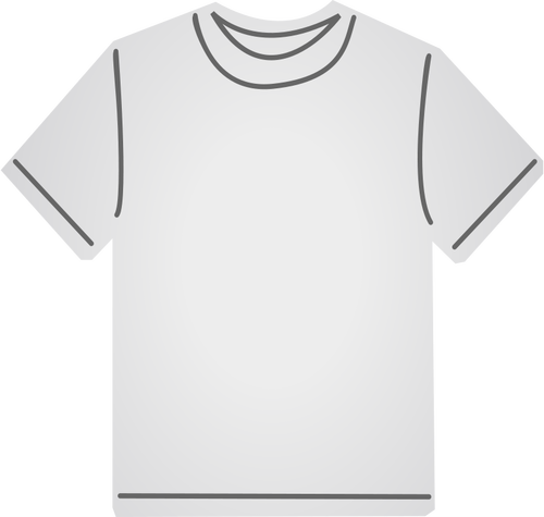 Tricou alb grafică vectorială