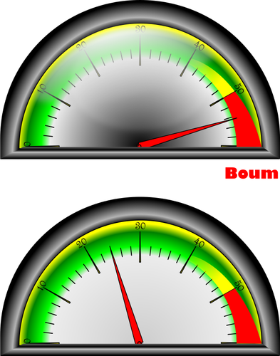 Deux tachygraphes couleur de dessin