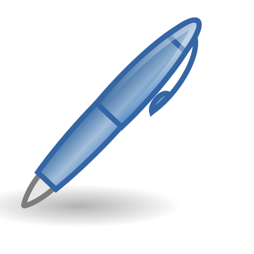 Blue pen