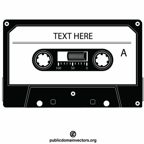 Retro-Kassette Tape ClipArt