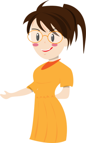 Female teacher vector image