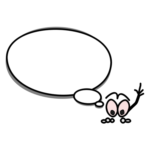 Speech bubble seeking attention vector image