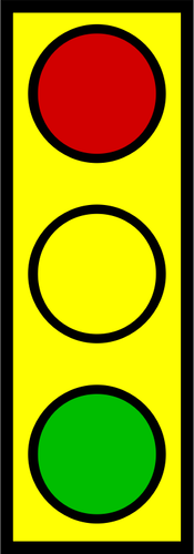 Vector image of small stop light symbol