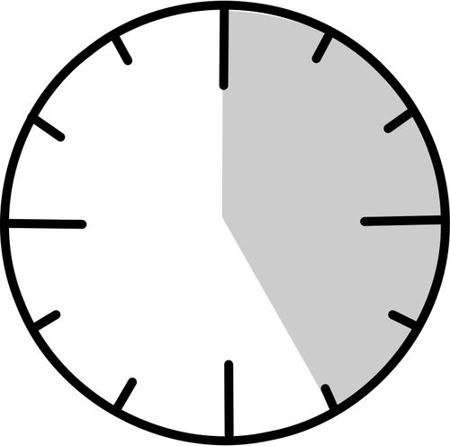 Vector illustration of clock face