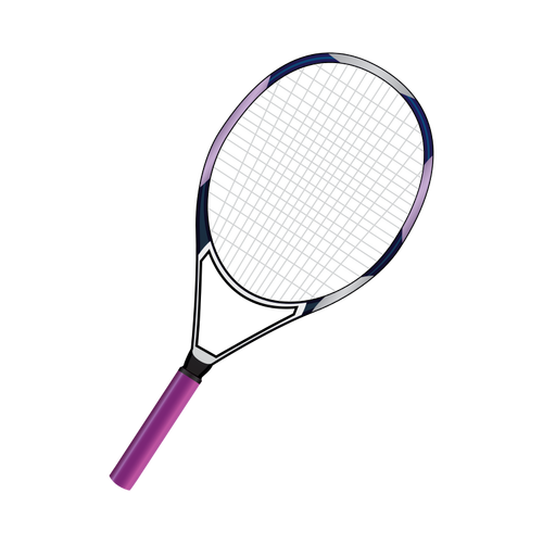 בתמונה וקטורית מחבט טניס