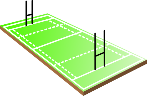 Rugby-Feld-Vektor-illustration