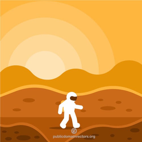رجل على المريخ