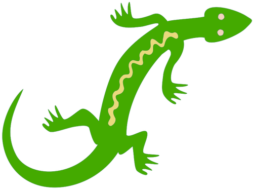 Ícones de lagarto verde