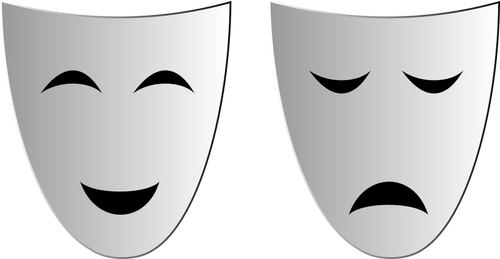 Tragedy and comedy masks