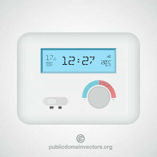 Gráficos vectoriales de termostato