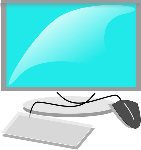Mac jako počítače konfigurace vektorový obrázek