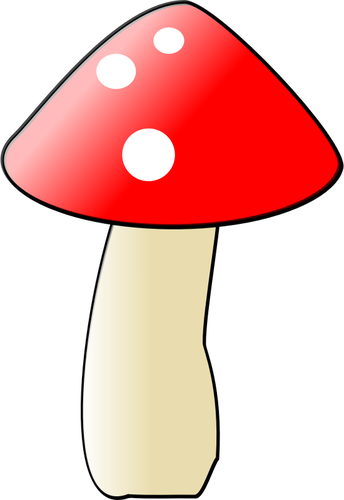 Dessin de champignon 2D vectoriel