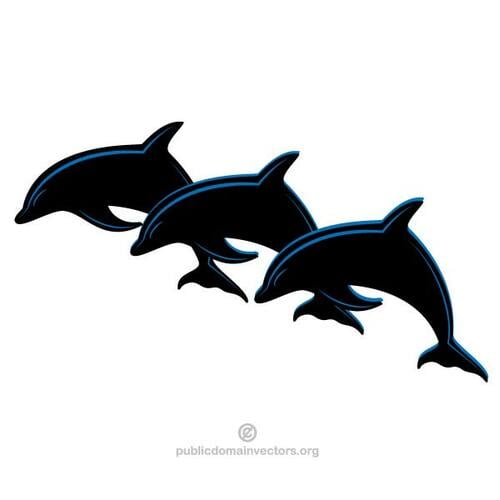 Três golfinhos
