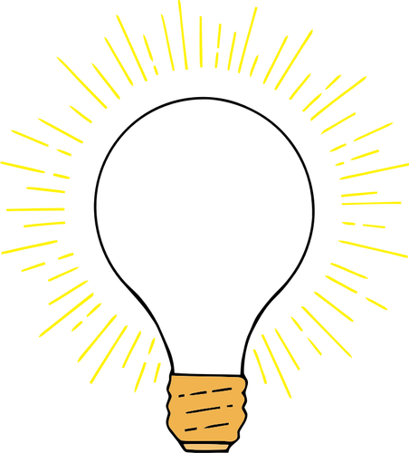 Light bulb or an idea symbol