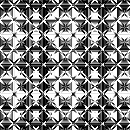 Retro mosaic pattern