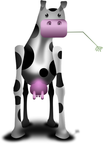 Odd cow vector illustration